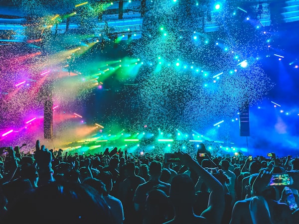 Nightlife concert lights
